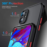 Magnetic Matte Shockproof Case For iPhone