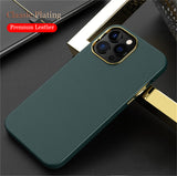 Premium Leather Bumper Case For iPhone