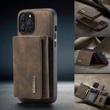 Magnetic Leather Phone Case With Card Case For iPhone