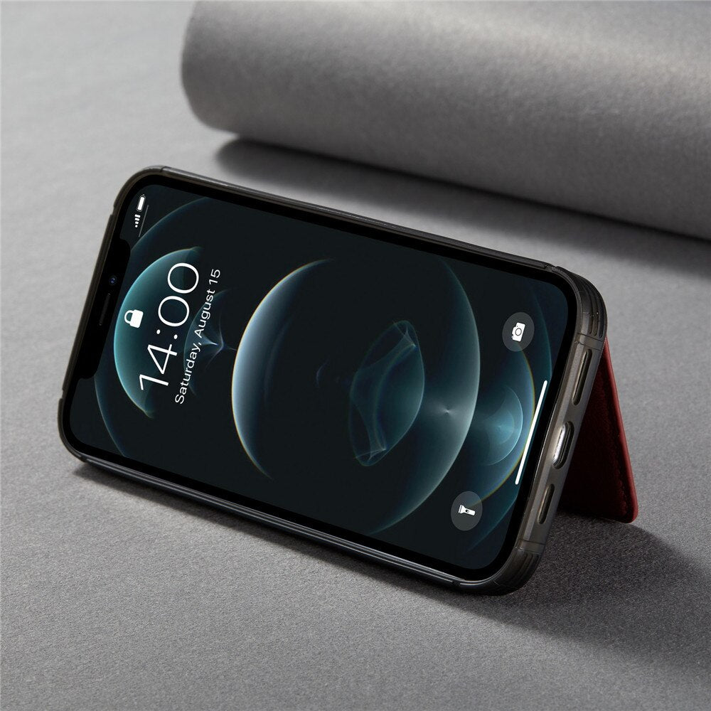 Magnetic Wallet Flip Case for iPhone