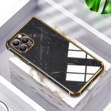 Marble Texture Plating Case For iPhone