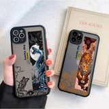Dragon Tiger Pattern Matte Silicon Hard Case for IPhone