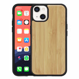 Natural Real Wood With Magsafe Wallet Case For iphone