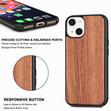 Natural Real Wood With Magsafe Wallet Case For iphone