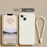 Original Silicone For Magnetic Wireless Charge Case for iPhone
