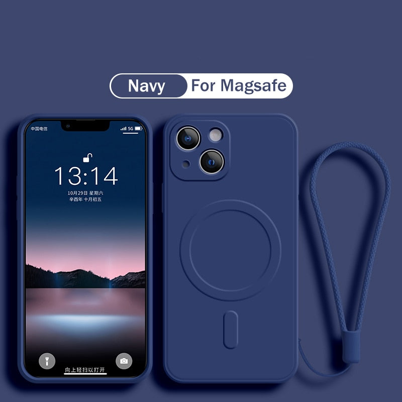 Original Silicone For Magnetic Wireless Charge Case for iPhone