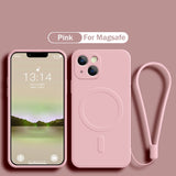 Original Silicone For Magnetic Wireless Charge Case for iPhone