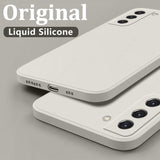 Square Liquid Silicone Phone Case For Samsung