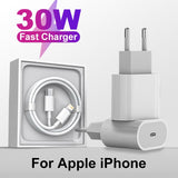 PD 30W Fast Charger For iPhone (Charging+Cable)