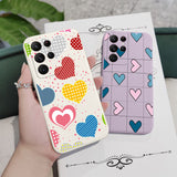 Plaid Love Phone Case For Samsung Galaxy