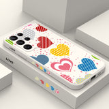 Plaid Love Phone Case For Samsung Galaxy