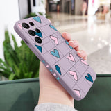 Plaid Love Phone Case For Samsung Galaxy
