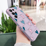 Plaid Love Phone Case For Samsung Galaxy
