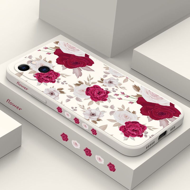 Prosperous Peony Phone Case For iPhone