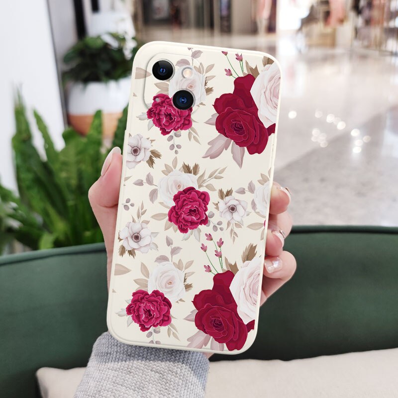 Prosperous Peony Phone Case For iPhone