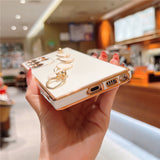 Silicone Plating Wrist Chain Love Heart Bracelet Case For Samsung