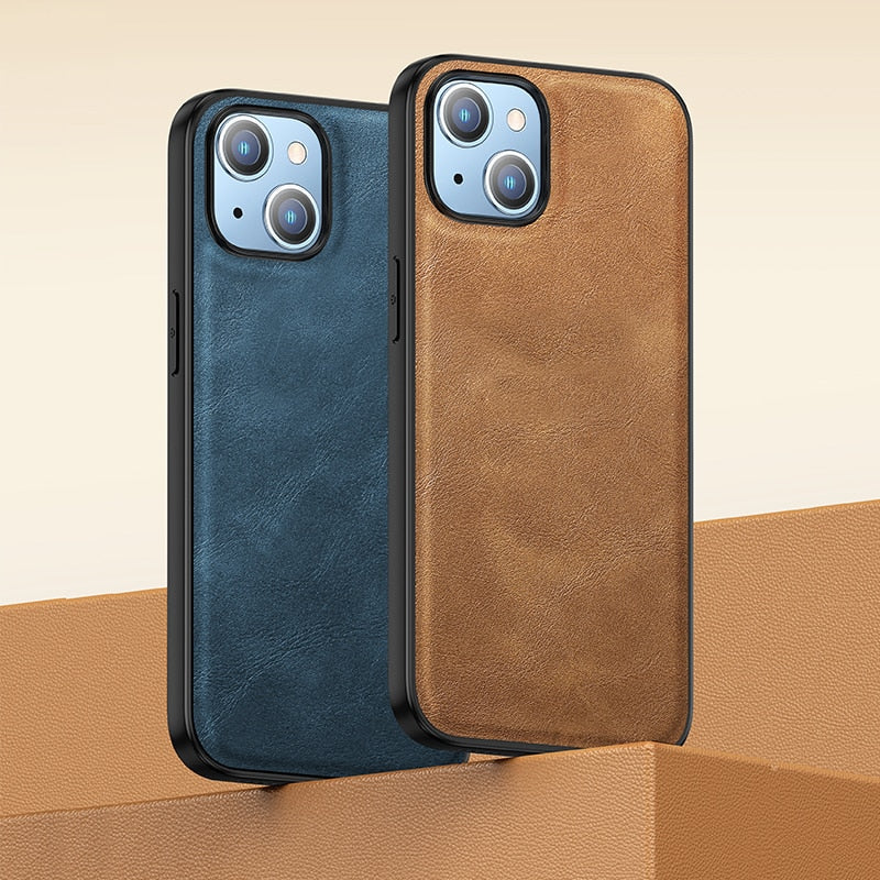Fashion Bumper PU Mobile Phone Case For iPhone