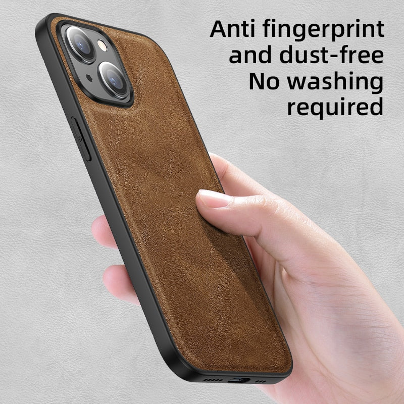 Fashion Bumper PU Mobile Phone Case For iPhone