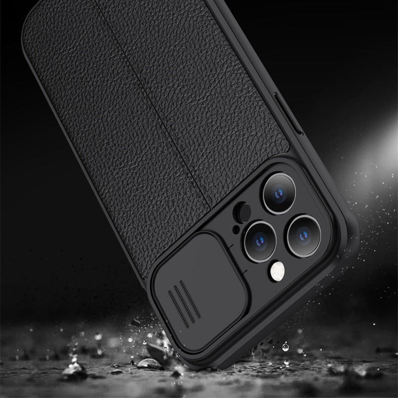 Slide Camera Lens Protection Case For iPhone