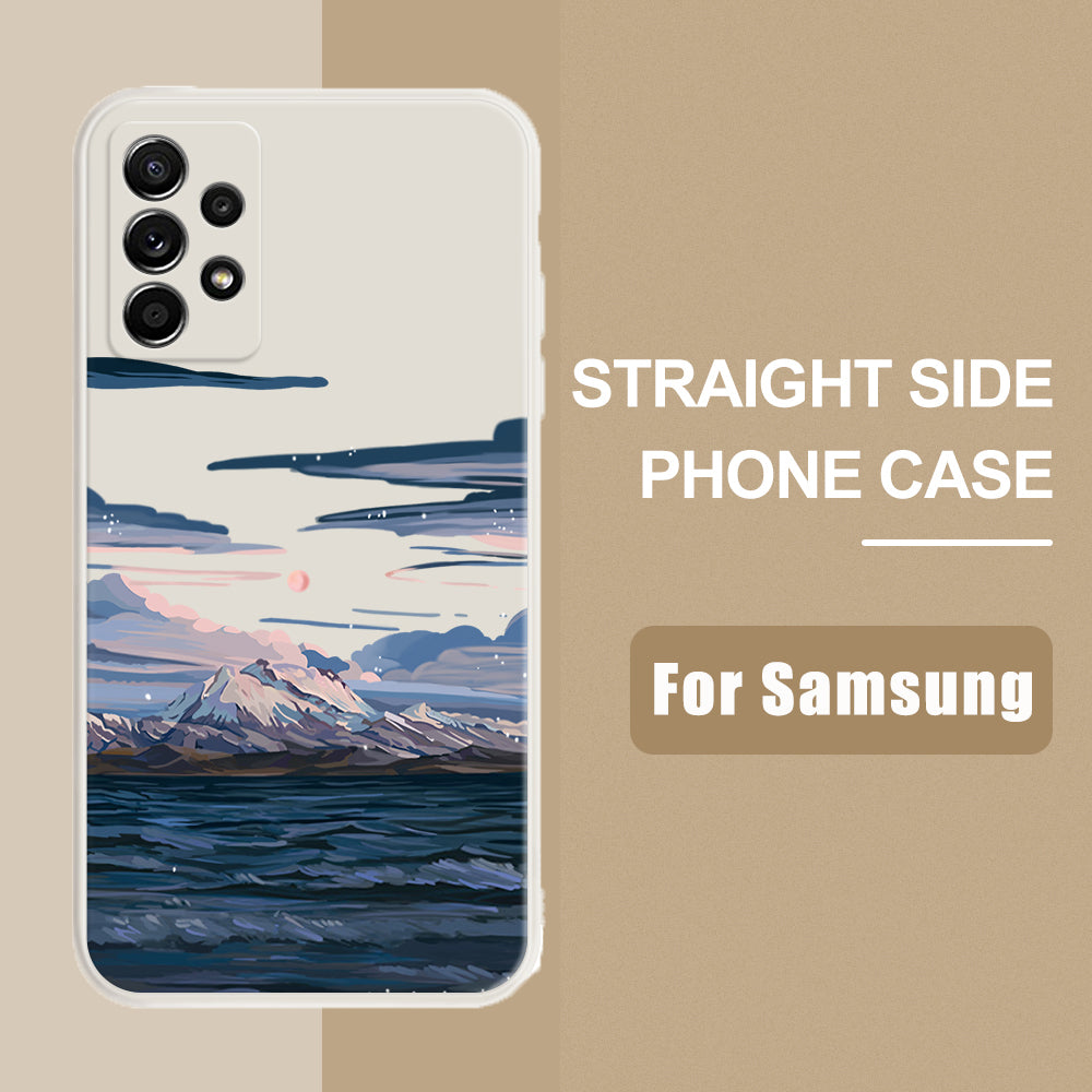 Snow Mountain Soft Silicone Case For Samsung