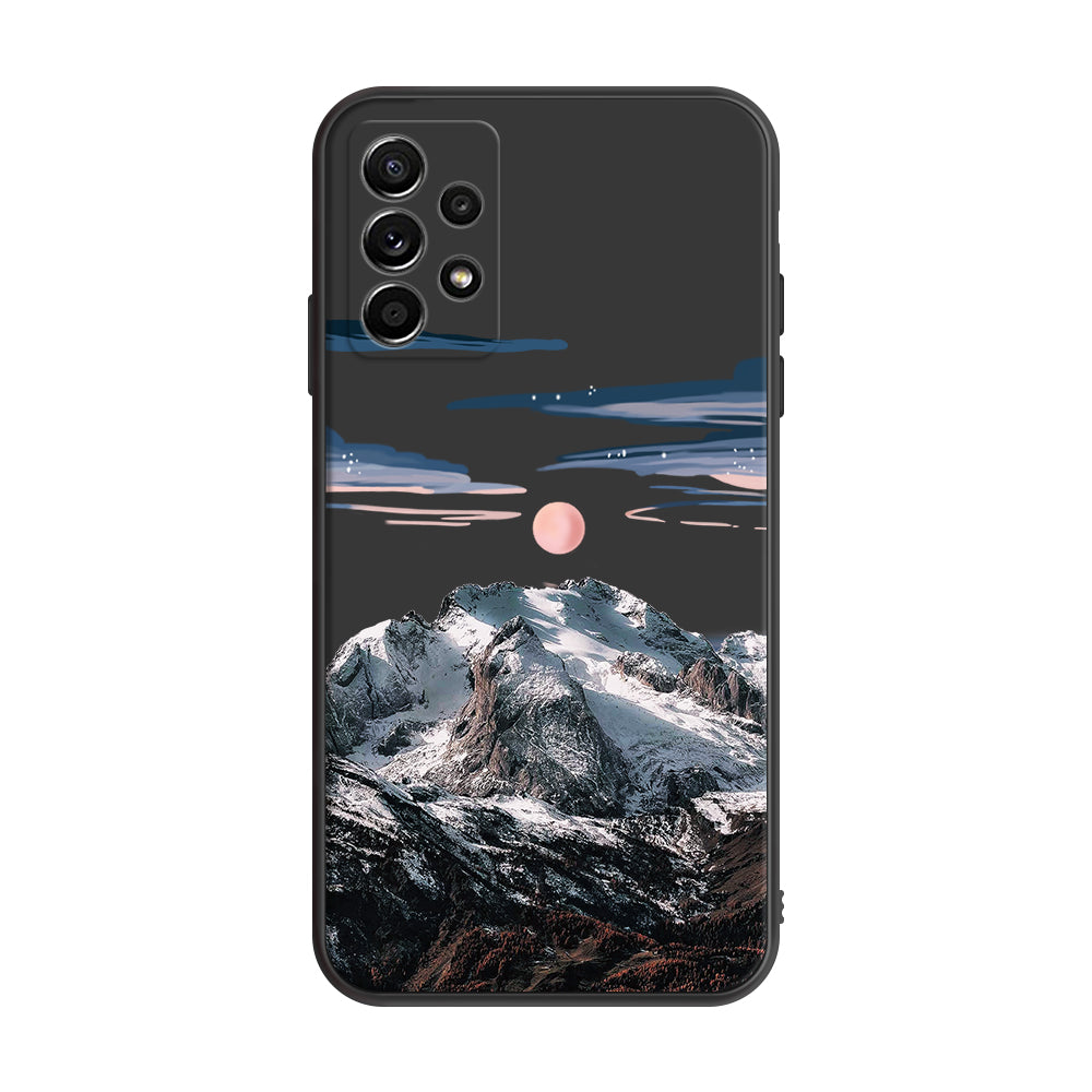 Snow Mountain Soft Silicone Case For Samsung