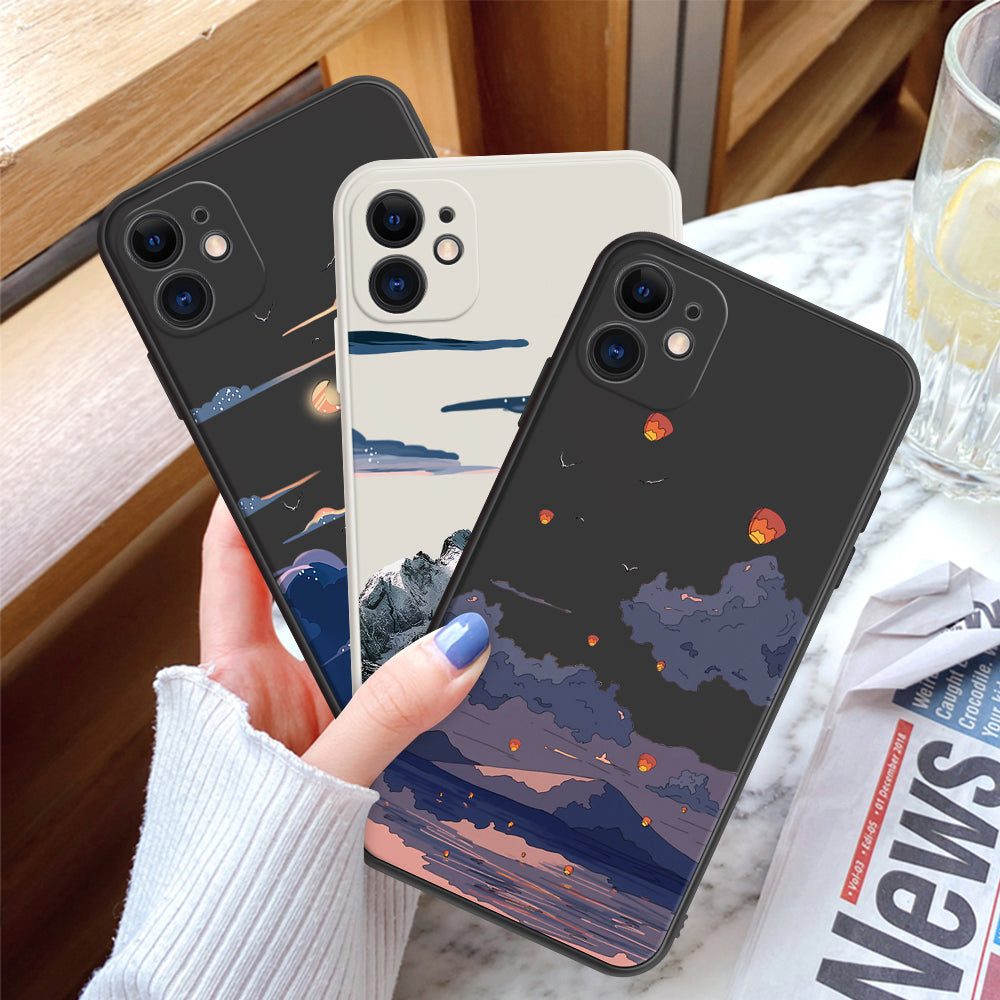 Snow Mountain Soft Silicone Case For Samsung