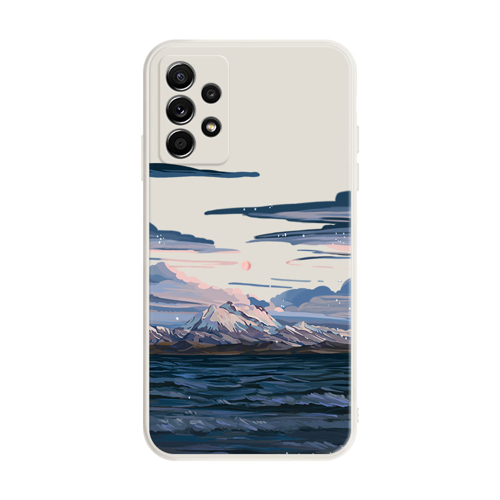 Snow Mountain Soft Silicone Case For Samsung