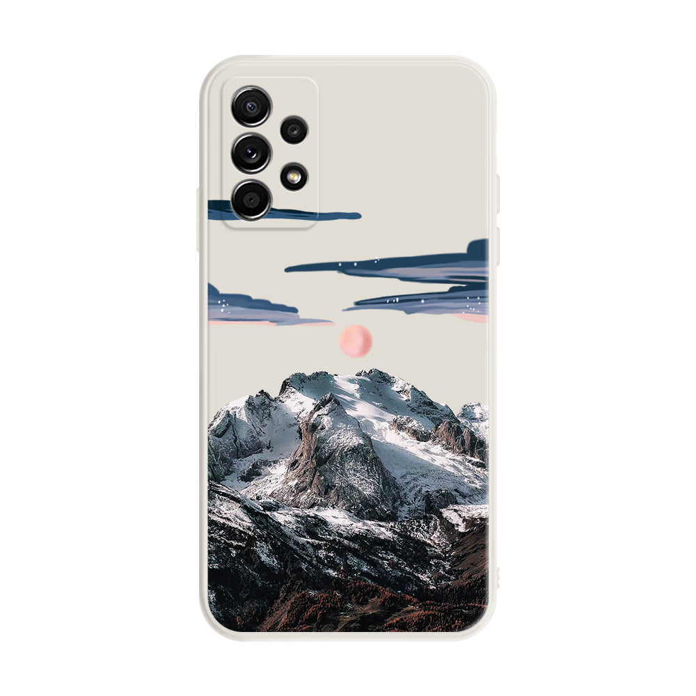 Snow Mountain Soft Silicone Case For Samsung