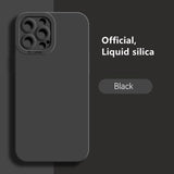 Soft Silicone Solid Color Case For iPhone