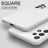 Square Liquid Silicone Case For Samsung