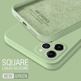 Square Liquid Silicone Case For Samsung