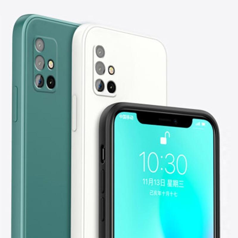 Square Liquid Silicone Case For Samsung