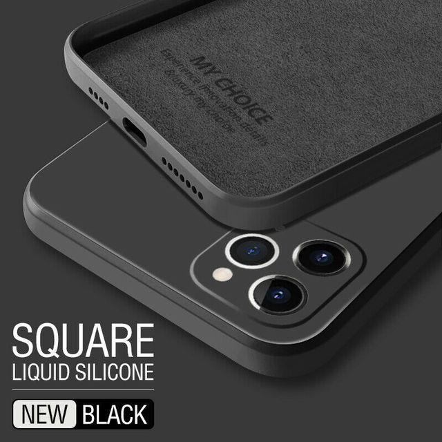 Square Liquid Silicone Case For Samsung
