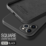 Square Liquid Silicone Case For Samsung