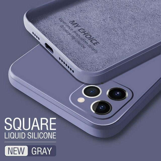 Square Liquid Silicone Case For Samsung