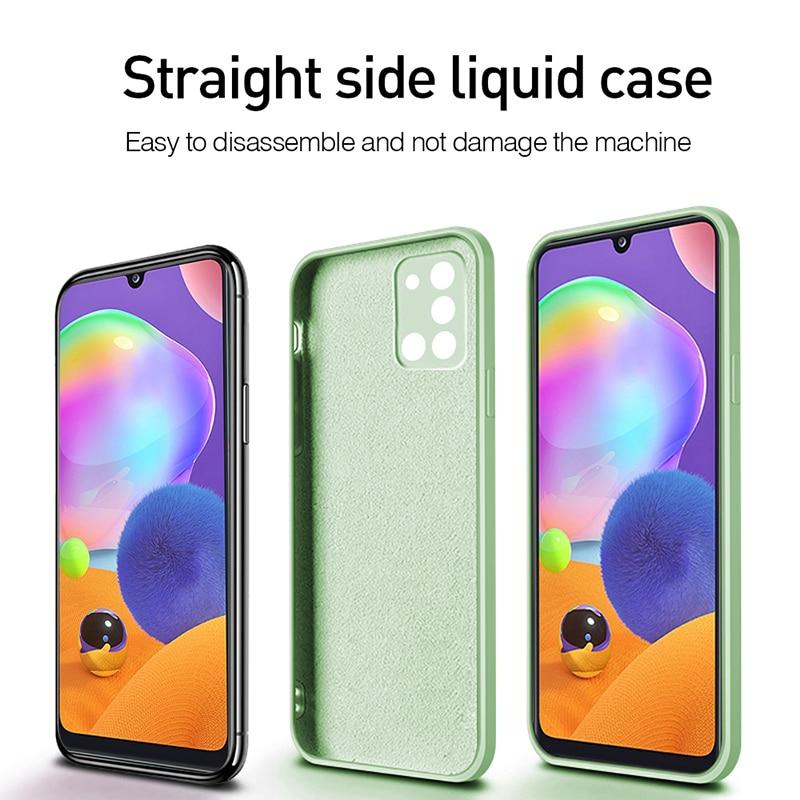Square Liquid Silicone Case For Samsung