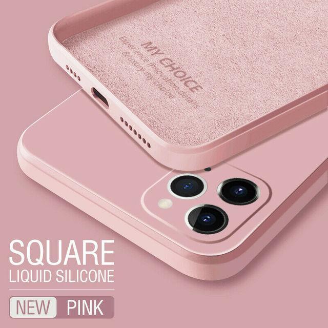 Square Liquid Silicone Case For Samsung
