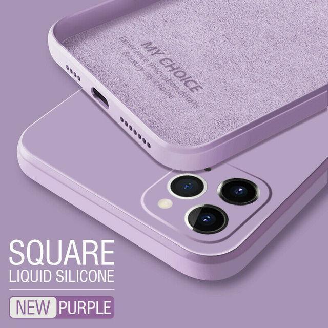 Square Liquid Silicone Case For Samsung