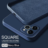 Square Liquid Silicone Case For Samsung