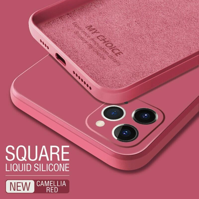 Square Liquid Silicone Case For Samsung
