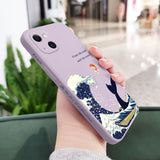 Storm Blue Whale Phone Case For iPhone