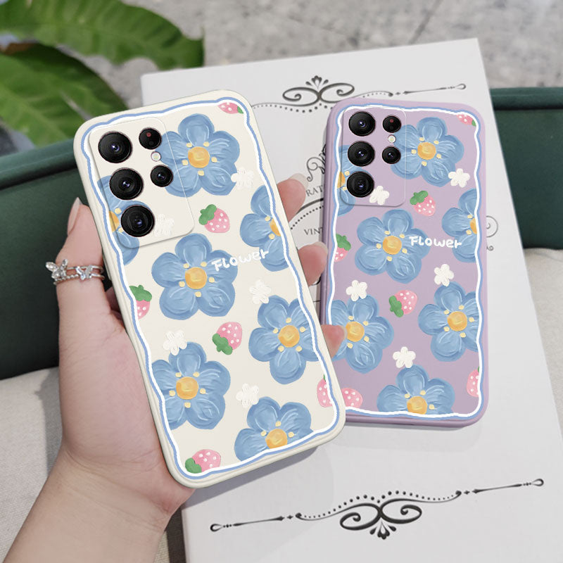 Strawberry Flowers Case For Samsung Galaxy