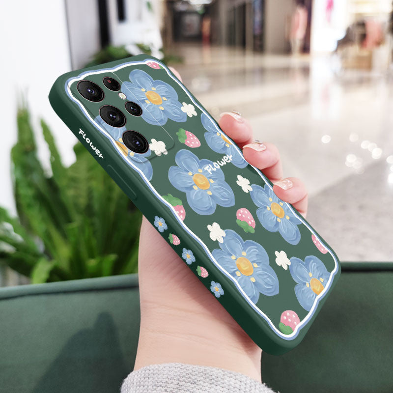 Strawberry Flowers Case For Samsung Galaxy