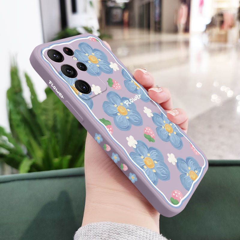 Strawberry Flowers Case For Samsung Galaxy