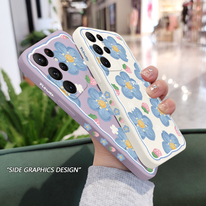Strawberry Flowers Case For Samsung Galaxy