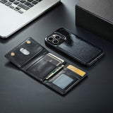 Glitter 2 in 1 Leather Wallet Case For iPhone
