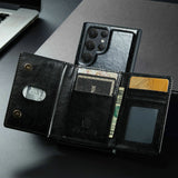 Glitter 2 in 1 Leather Wallet Case For Samsung Galaxy