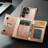 Glitter 2 in 1 Leather Wallet Case For Samsung Galaxy
