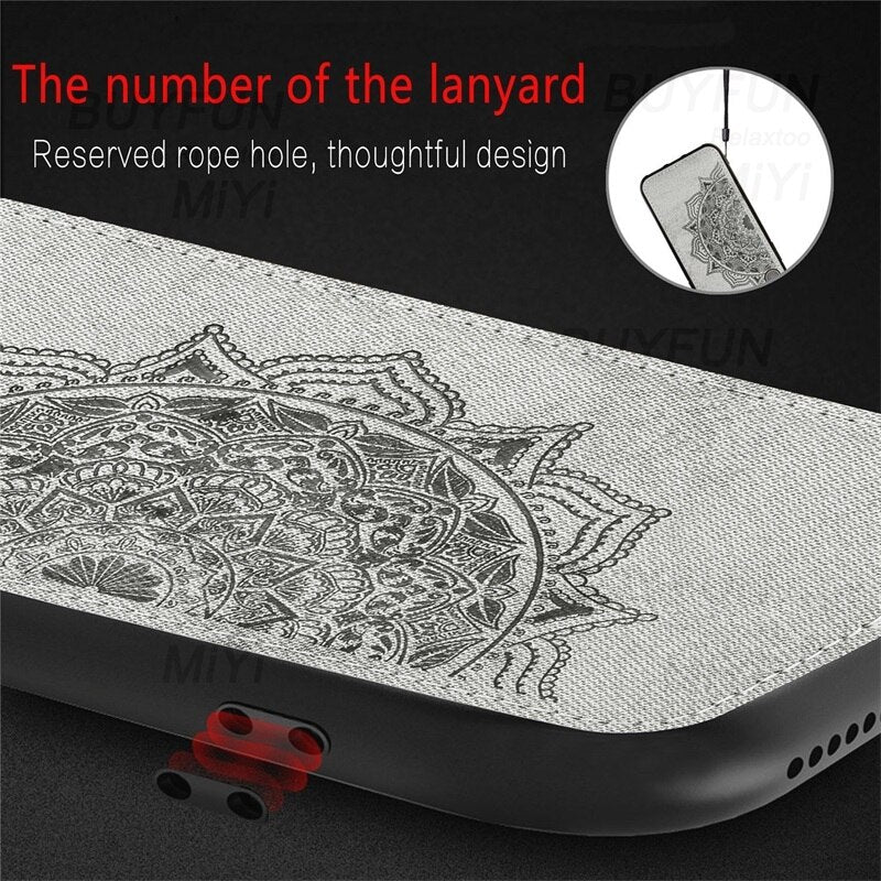 flower pattern classic fabric case for iphone