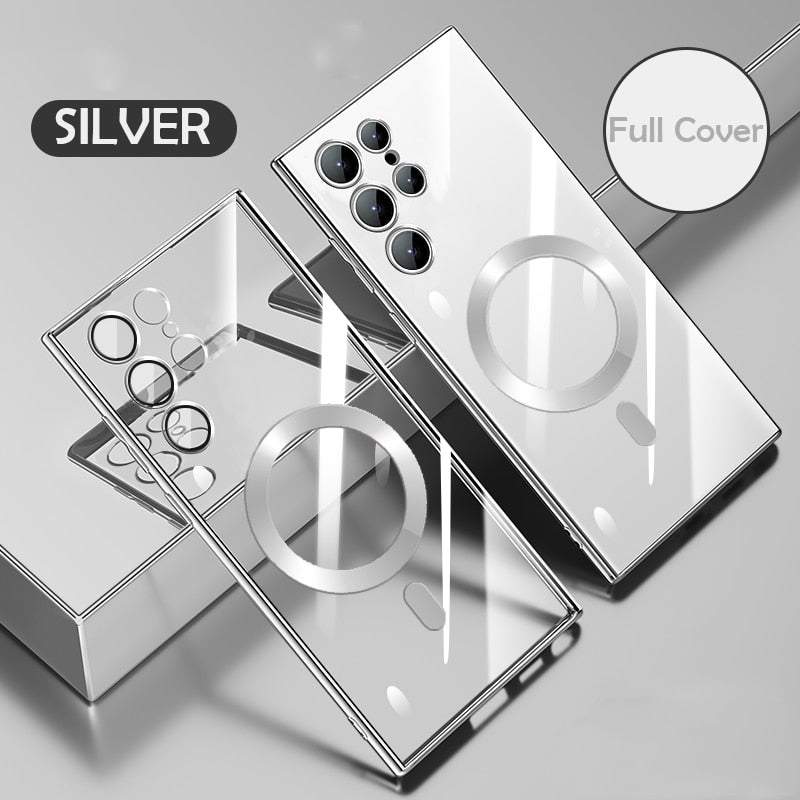 Electroplated Transparent Silicone Case For Samsung
